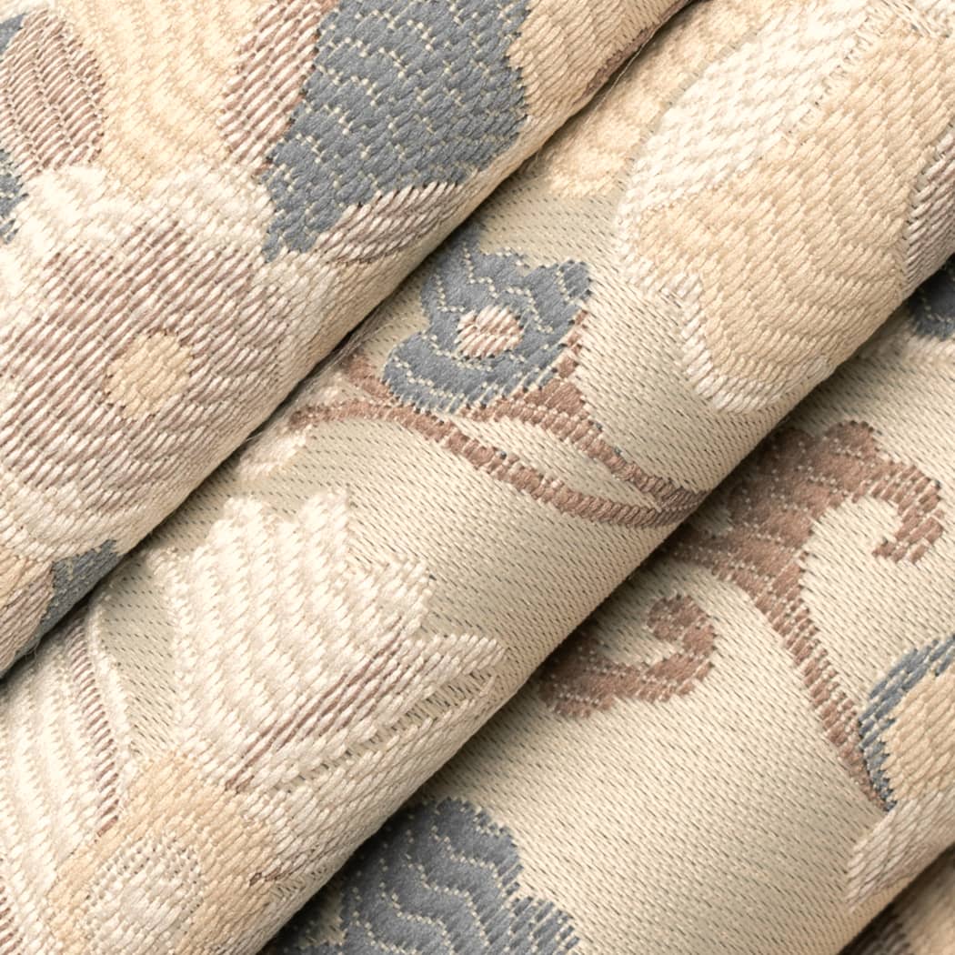 D4406 Floral Eve Chambray Blue Charlotte Fabrics