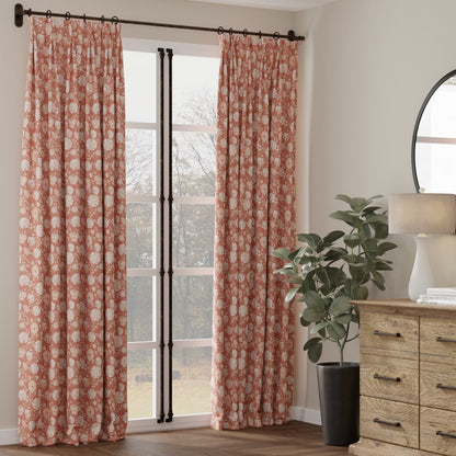 D4407 Floral Eve Coral Coral & Peach,Pink Charlotte Fabrics