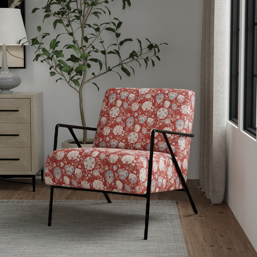 D4409 Floral Eve Garnet Red & Burgundy Charlotte Fabrics