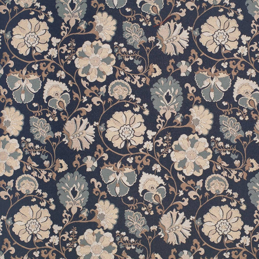 D4411 Floral Eve Navy Blue Charlotte Fabrics
