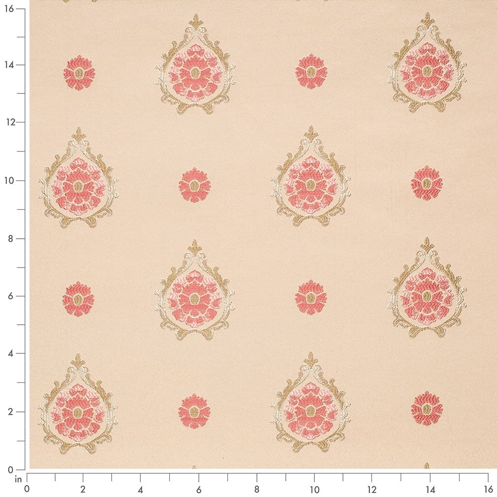 D4412 Abstract & Geometric Aurora Coral Coral & Peach,Pink Charlotte Fabrics