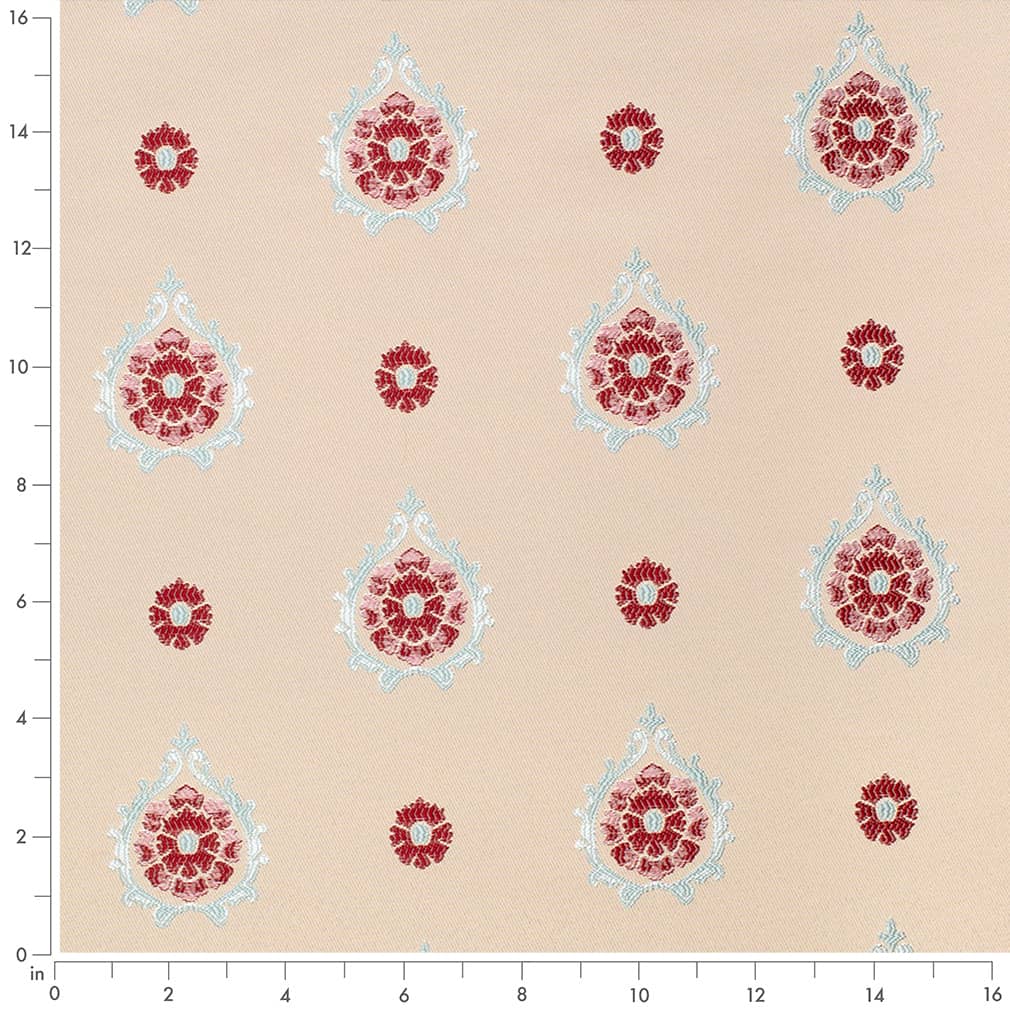 D4413 Abstract & Geometric Aurora Cardinal Red & Burgundy Charlotte Fabrics