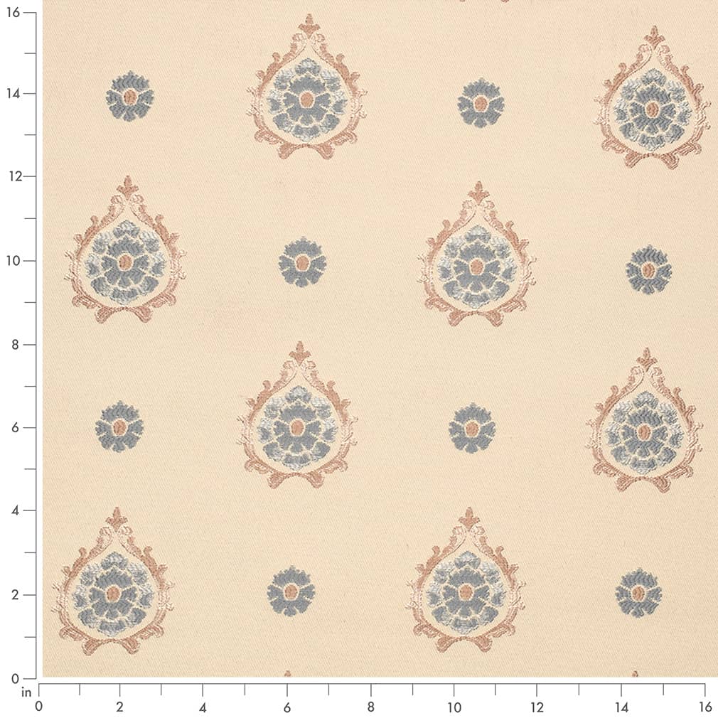 D4414 Abstract & Geometric Aurora Chambray Blue Charlotte Fabrics