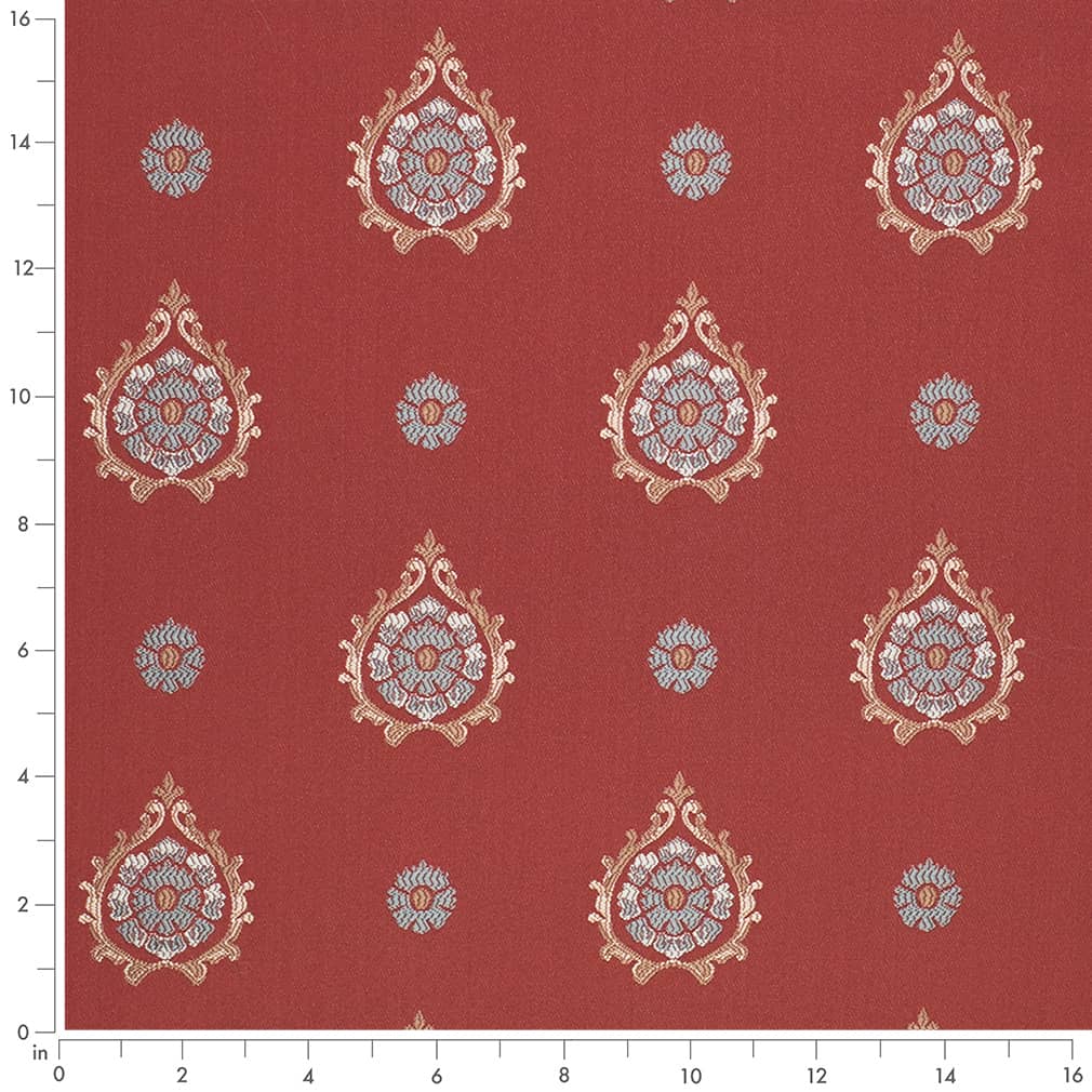 D4416 Abstract & Geometric Aurora Garnet Red & Burgundy Charlotte Fabrics