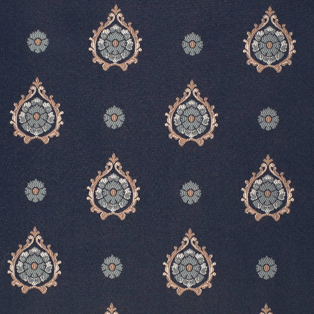 D4418 Abstract & Geometric Aurora Navy Blue Charlotte Fabrics