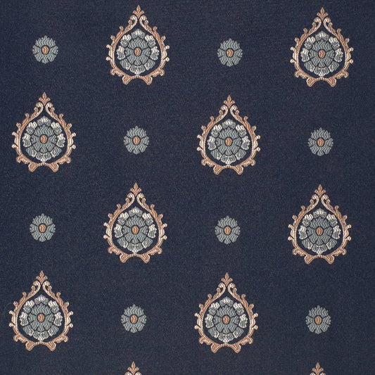 D4418 Abstract & Geometric Blue Charlotte Fabrics Woven Patterns