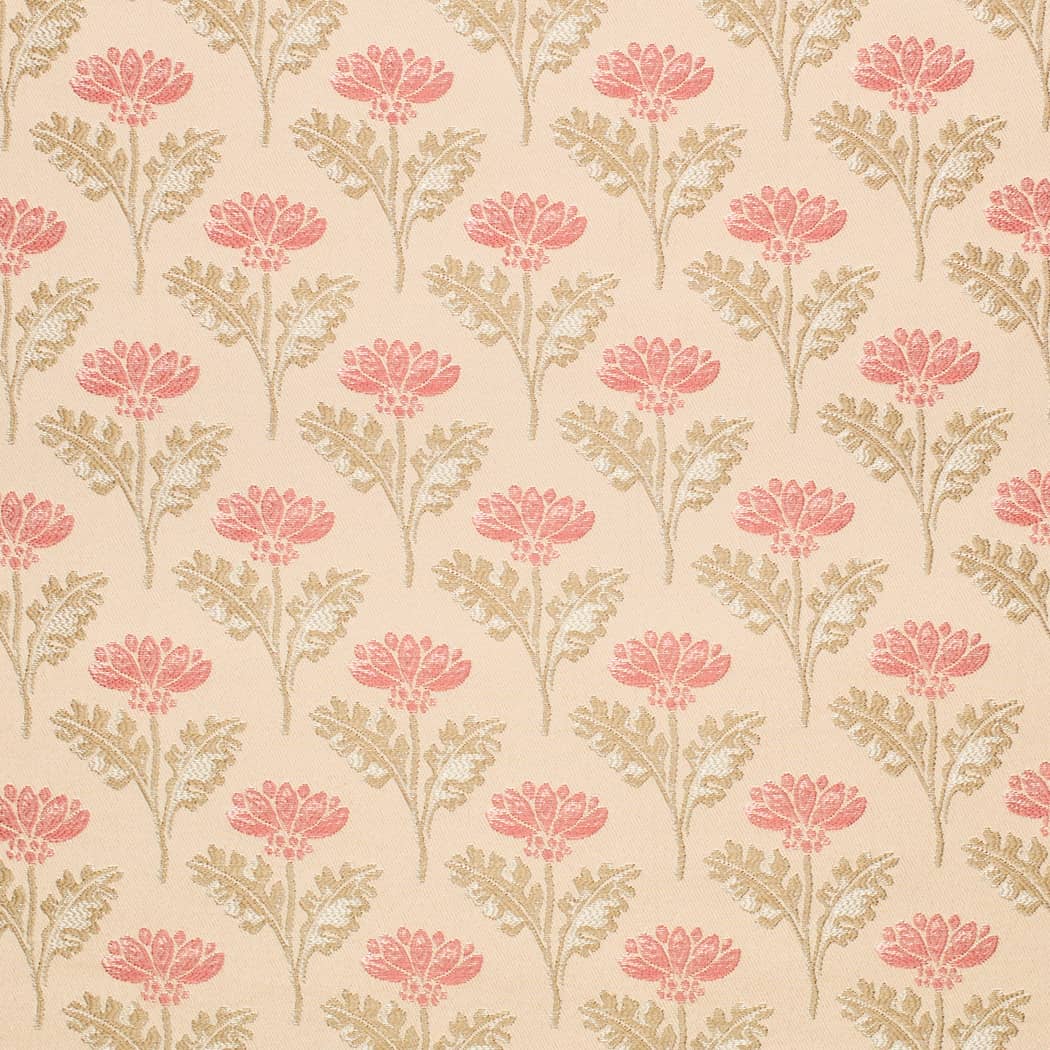 D4419 Floral Coral & Peach,Pink Charlotte Fabrics Woven Patterns