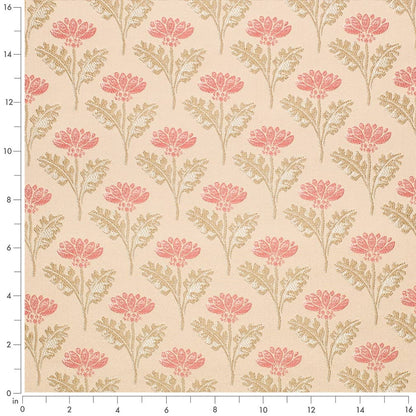 D4419 Floral Grace Coral Coral & Peach,Pink Charlotte Fabrics