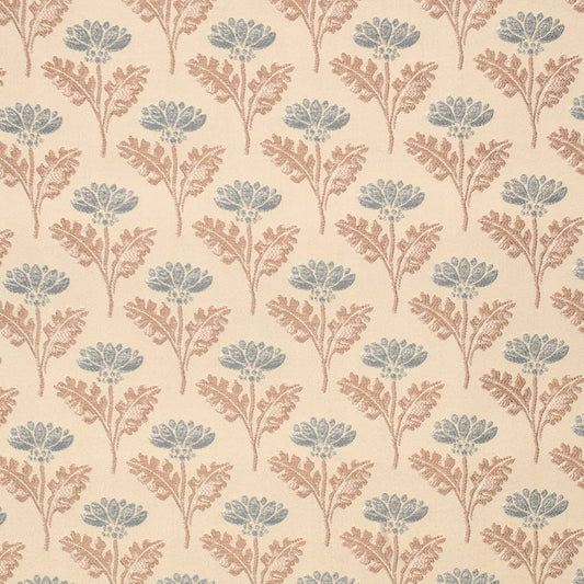 D4421 Floral Blue Charlotte Fabrics Woven Patterns
