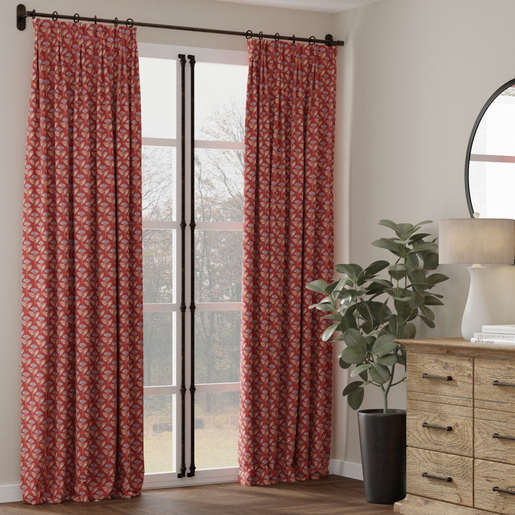 D4423 Floral Grace Garnet Red & Burgundy Charlotte Fabrics