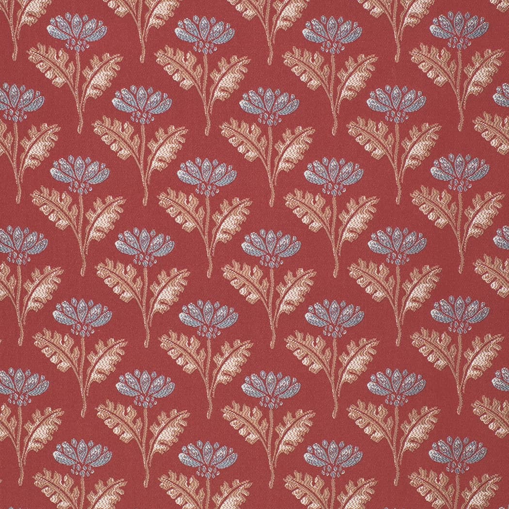 D4423 Floral Red & Burgundy Charlotte Fabrics Woven Patterns