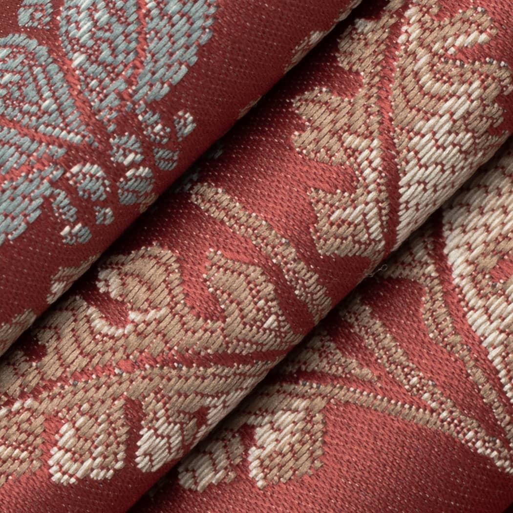 D4423 Floral Grace Garnet Red & Burgundy Charlotte Fabrics