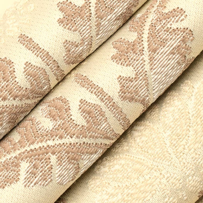 D4424 Floral Grace Oyster Beige & Taupe Charlotte Fabrics