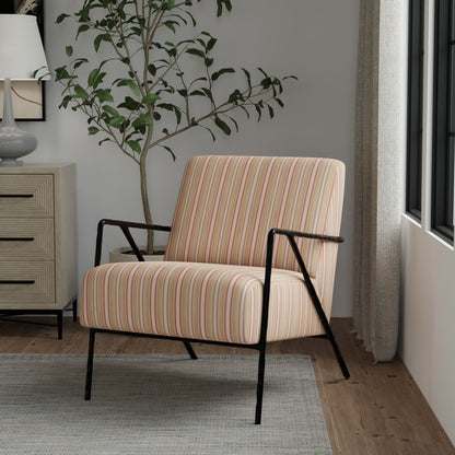 D4426 Stripe Celeste Coral Coral & Peach,Pink Charlotte Fabrics