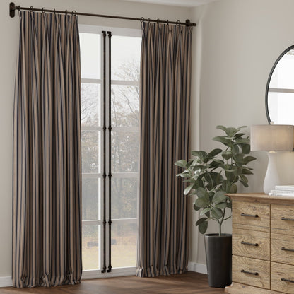 D4432 Stripe Celeste Navy Blue Charlotte Fabrics