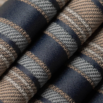 D4432 Stripe Celeste Navy Blue Charlotte Fabrics