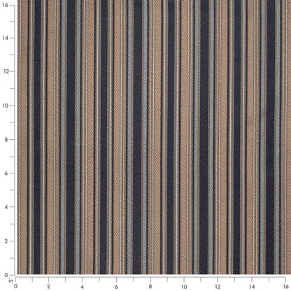 D4432 Stripe Celeste Navy Blue Charlotte Fabrics