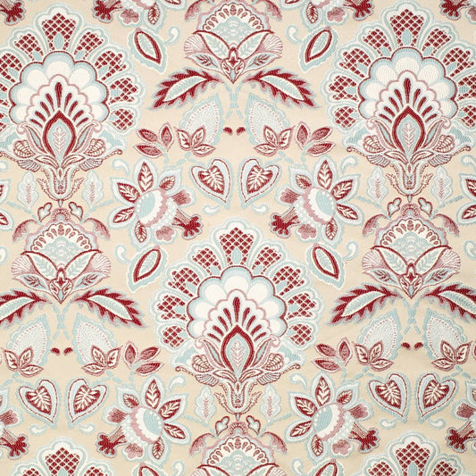 D4433 Damask Red & Burgundy Charlotte Fabrics Woven Patterns