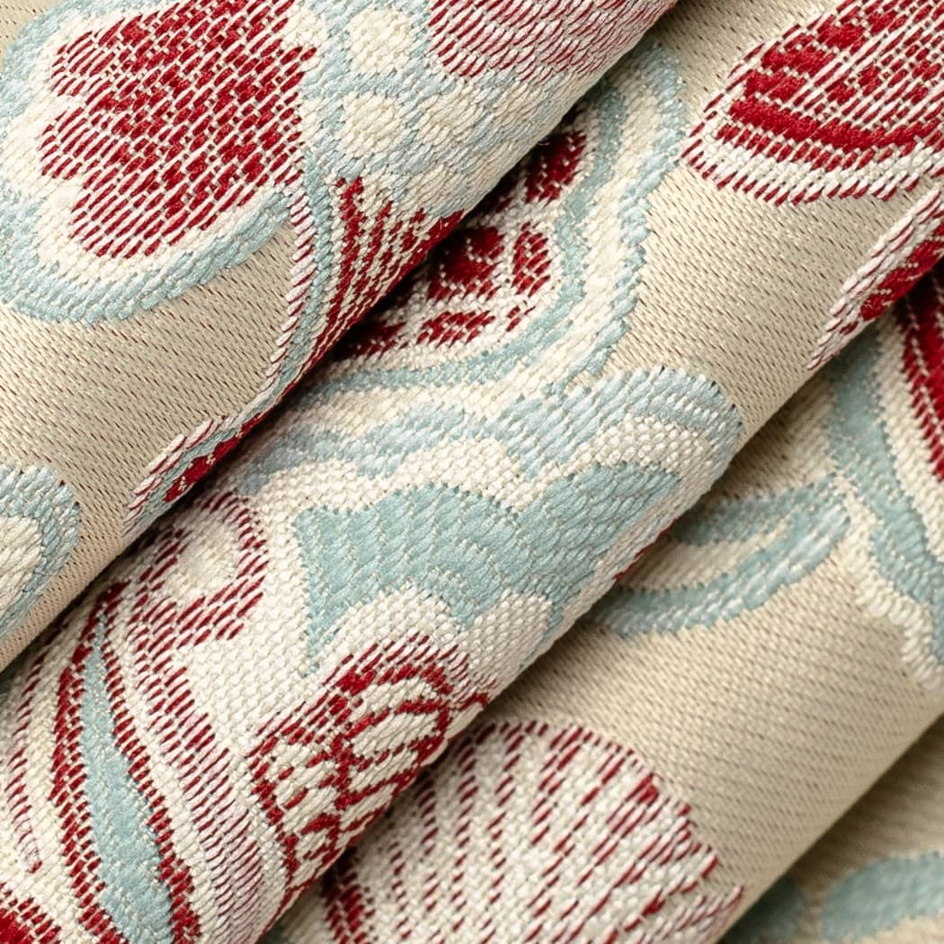 D4433 Damask Felicity Cardinal Red & Burgundy Charlotte Fabrics