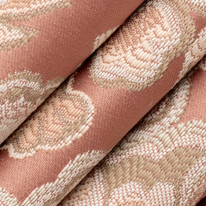 D4435 Damask Felicity Coral Coral & Peach,Pink Charlotte Fabrics