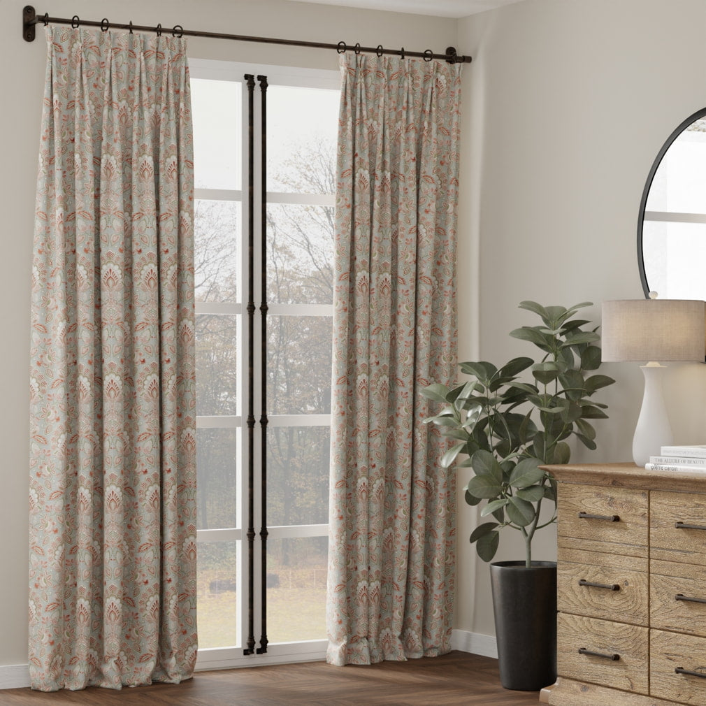 D4436 Damask Felicity Aqua Aqua & Teal Charlotte Fabrics