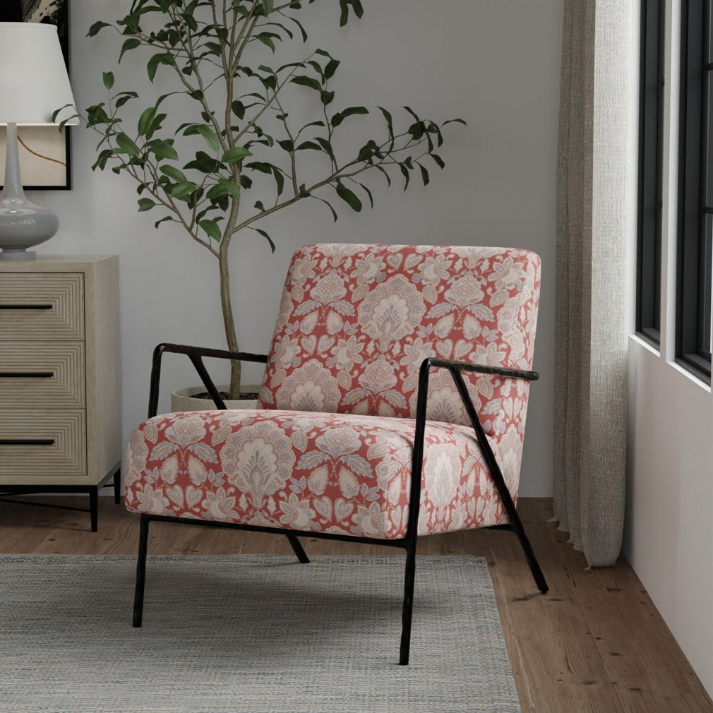 D4437 Damask Felicity Garnet Red & Burgundy Charlotte Fabrics