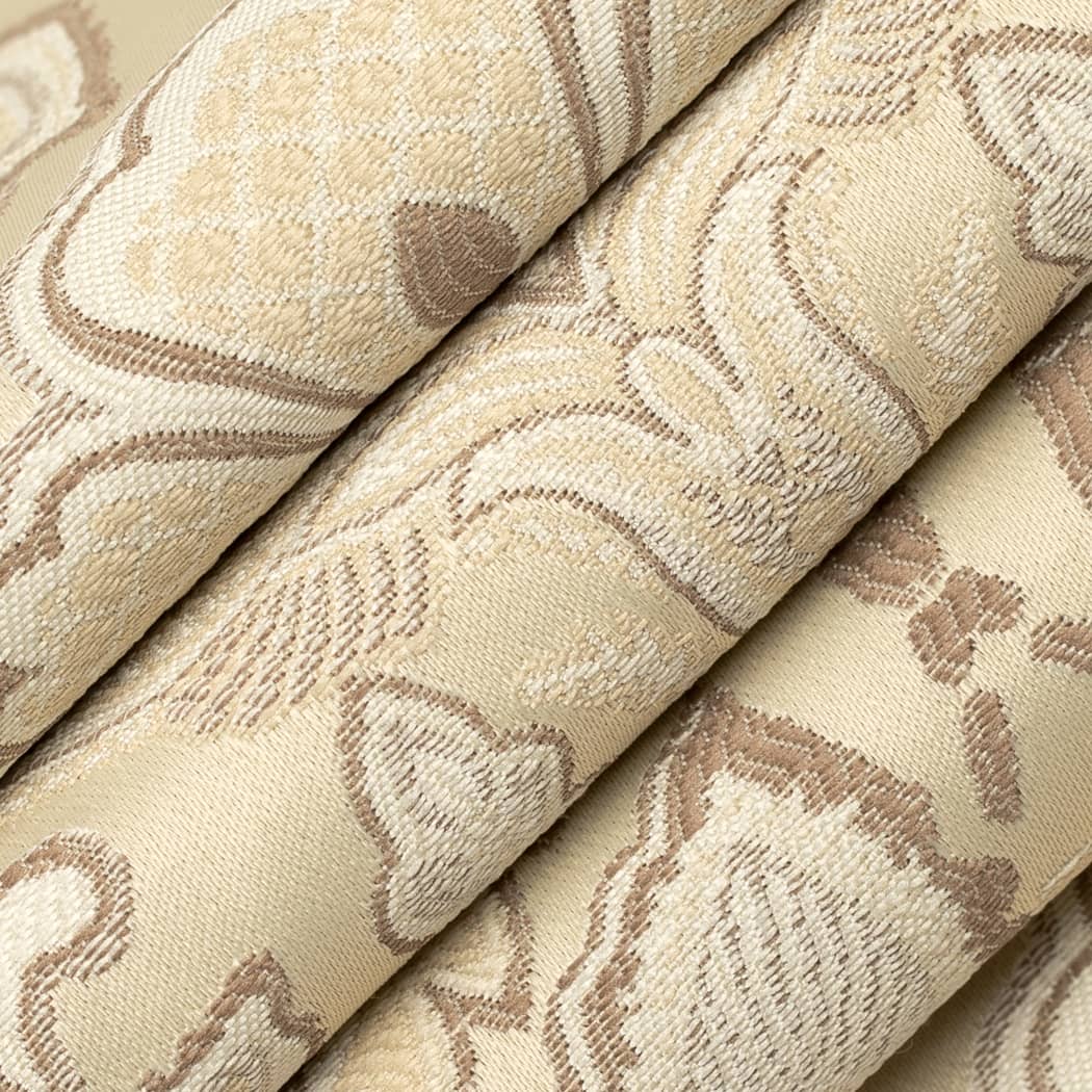 D4438 Damask Felicity Oyster Beige & Taupe Charlotte Fabrics