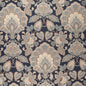 D4439 Damask Felicity Navy Blue Charlotte Fabrics