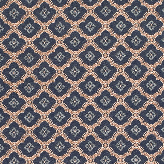D4446 Abstract & Geometric,Diamonds Blue Charlotte Fabrics Woven Patterns