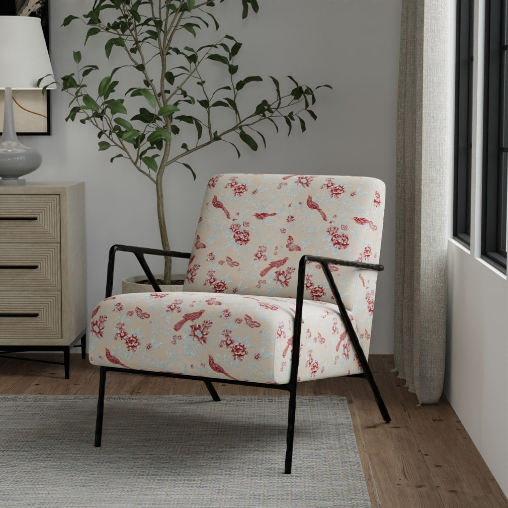 D4447 Floral Eden Cardinal Red & Burgundy Charlotte Fabrics