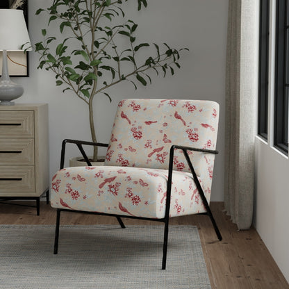 D4447 Floral Eden Cardinal Red & Burgundy Charlotte Fabrics