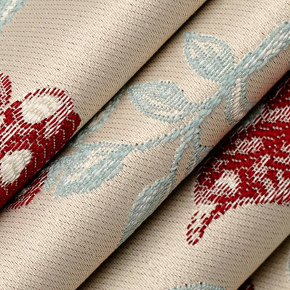 D4447 Floral Eden Cardinal Red & Burgundy Charlotte Fabrics