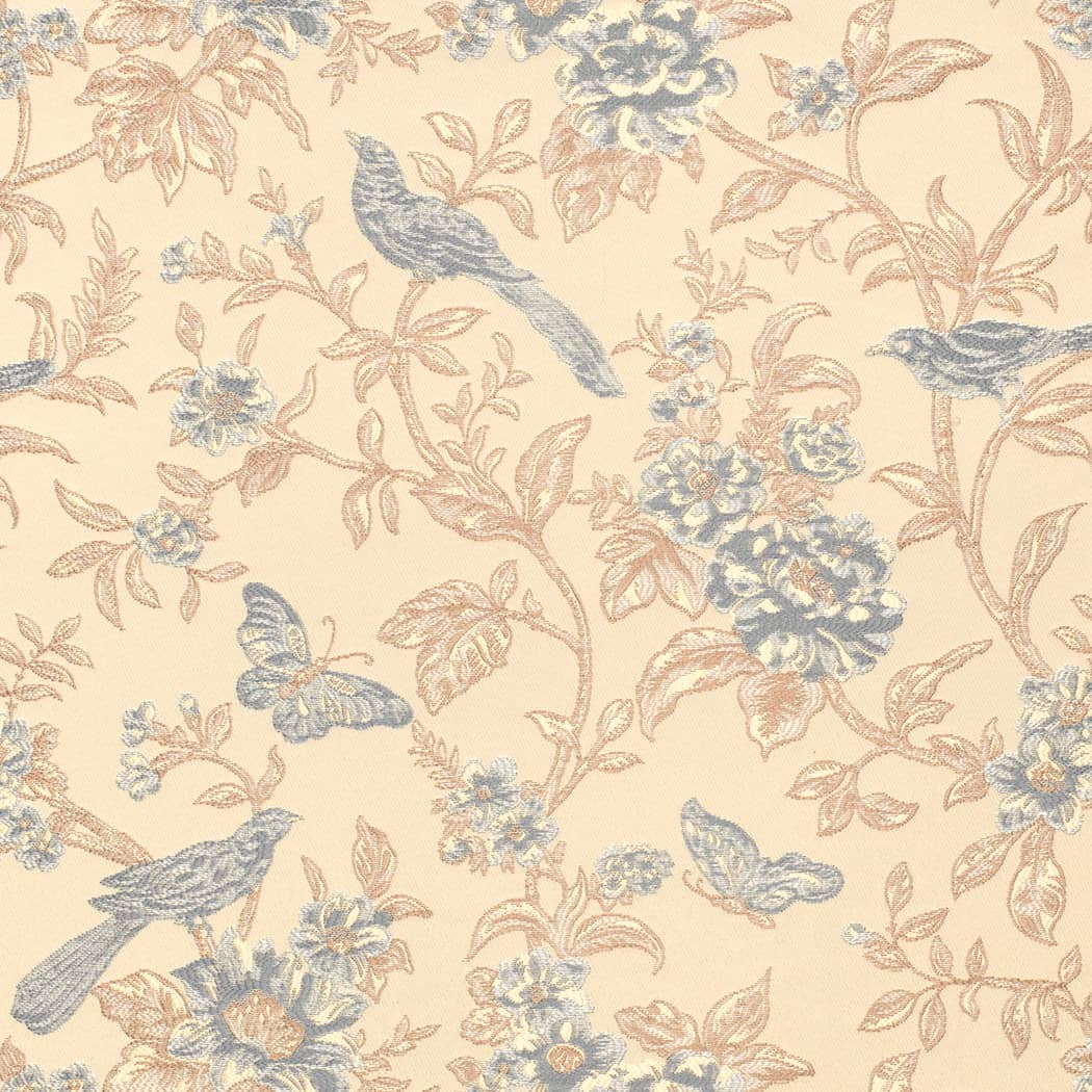 D4448 Floral Blue Charlotte Fabrics Woven Patterns
