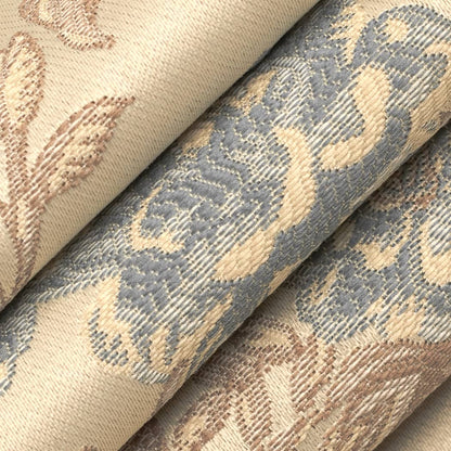 D4448 Floral Eden Chambray Blue Charlotte Fabrics