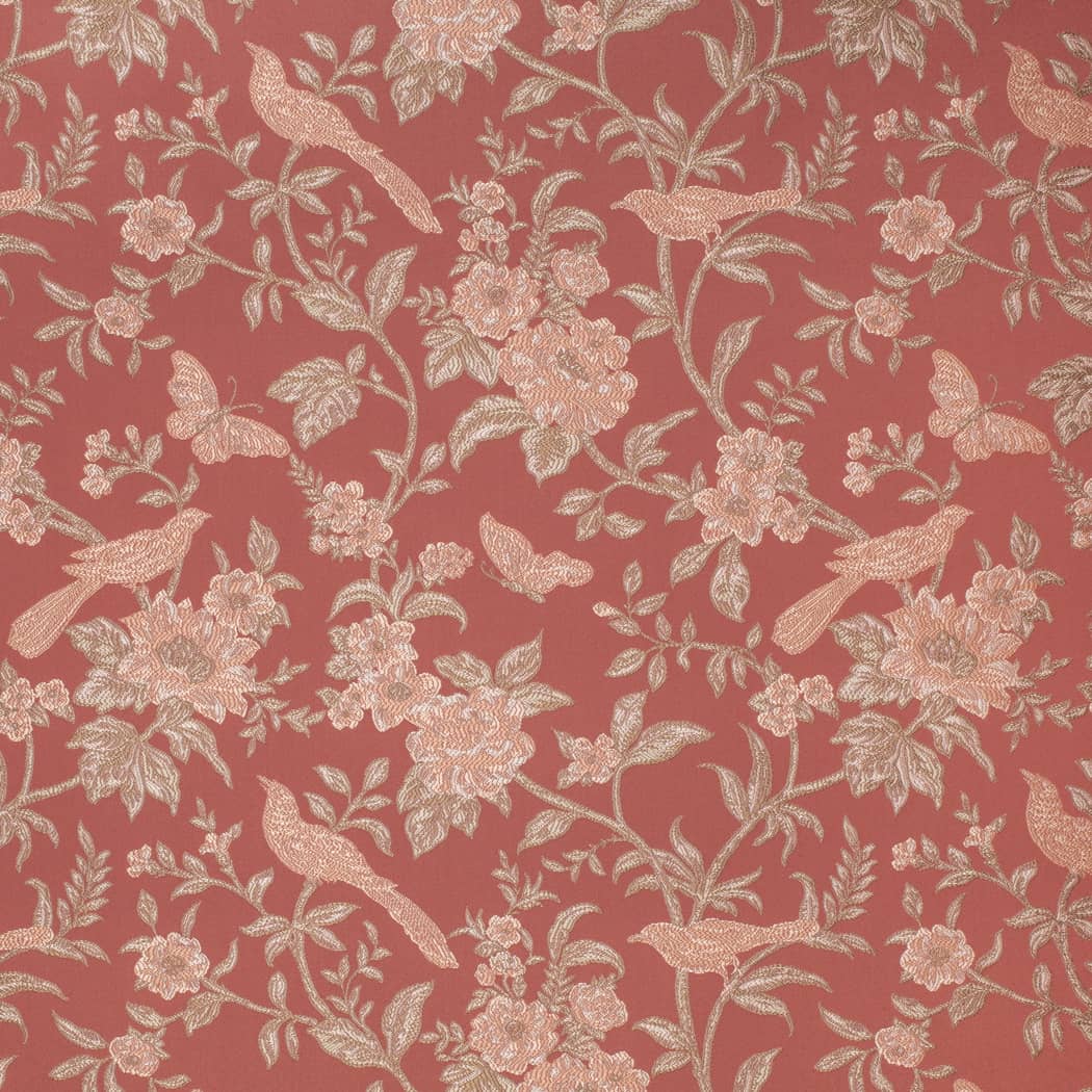 D4449 Floral Eden Coral Coral & Peach,Pink Charlotte Fabrics
