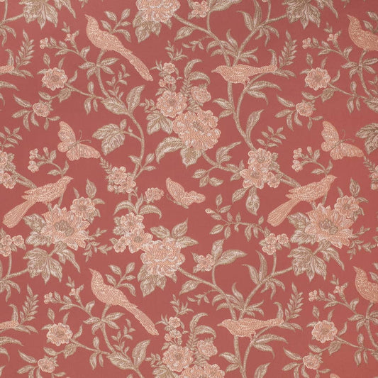 D4449 Floral Eden Coral Coral & Peach,Pink Charlotte Fabrics