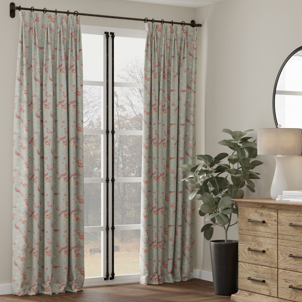 D4450 Floral Eden Aqua Aqua & Teal Charlotte Fabrics