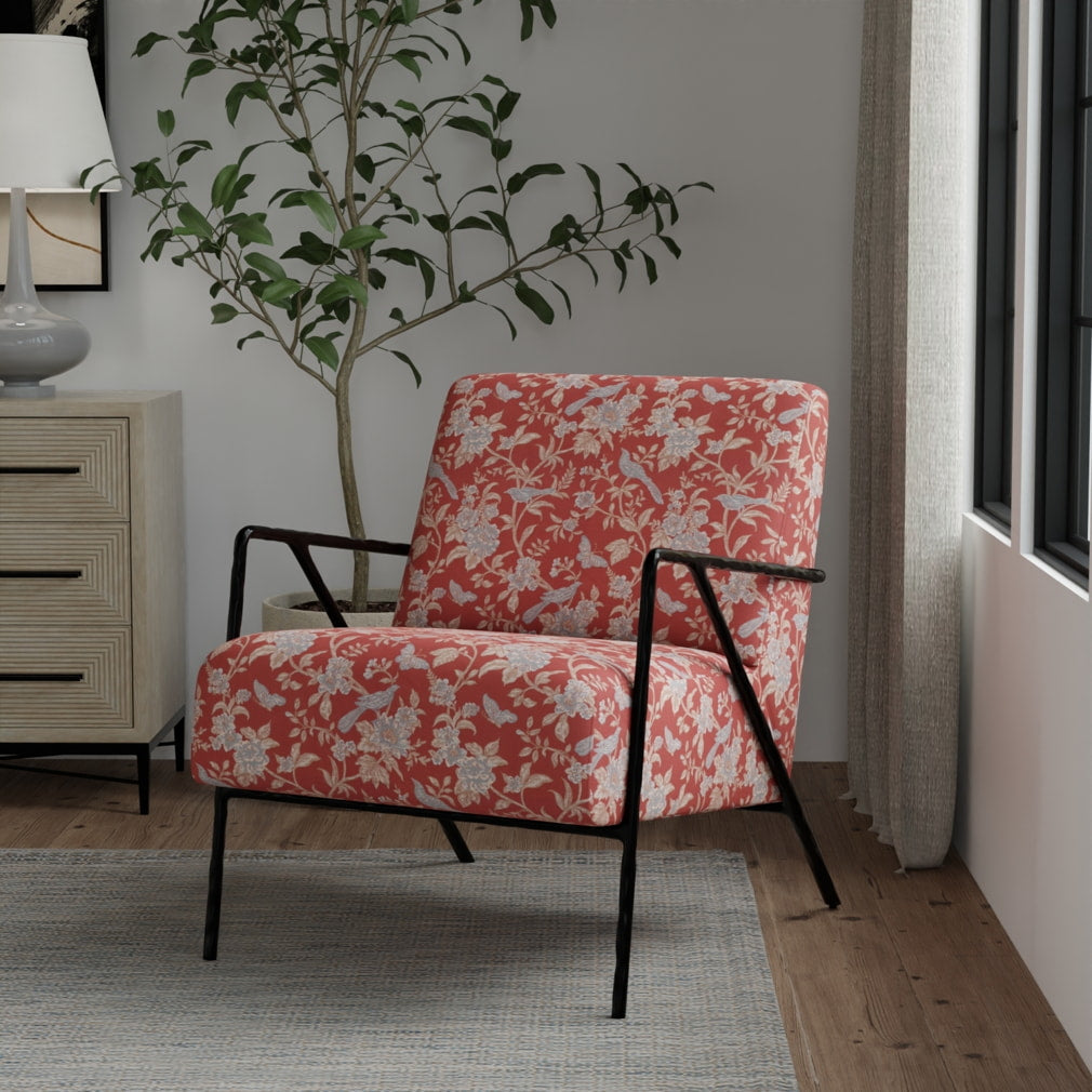 D4451 Floral Eden Garnet Red & Burgundy Charlotte Fabrics