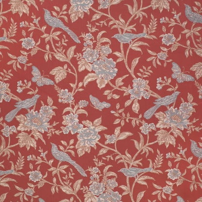 D4451 Floral Eden Garnet Red & Burgundy Charlotte Fabrics