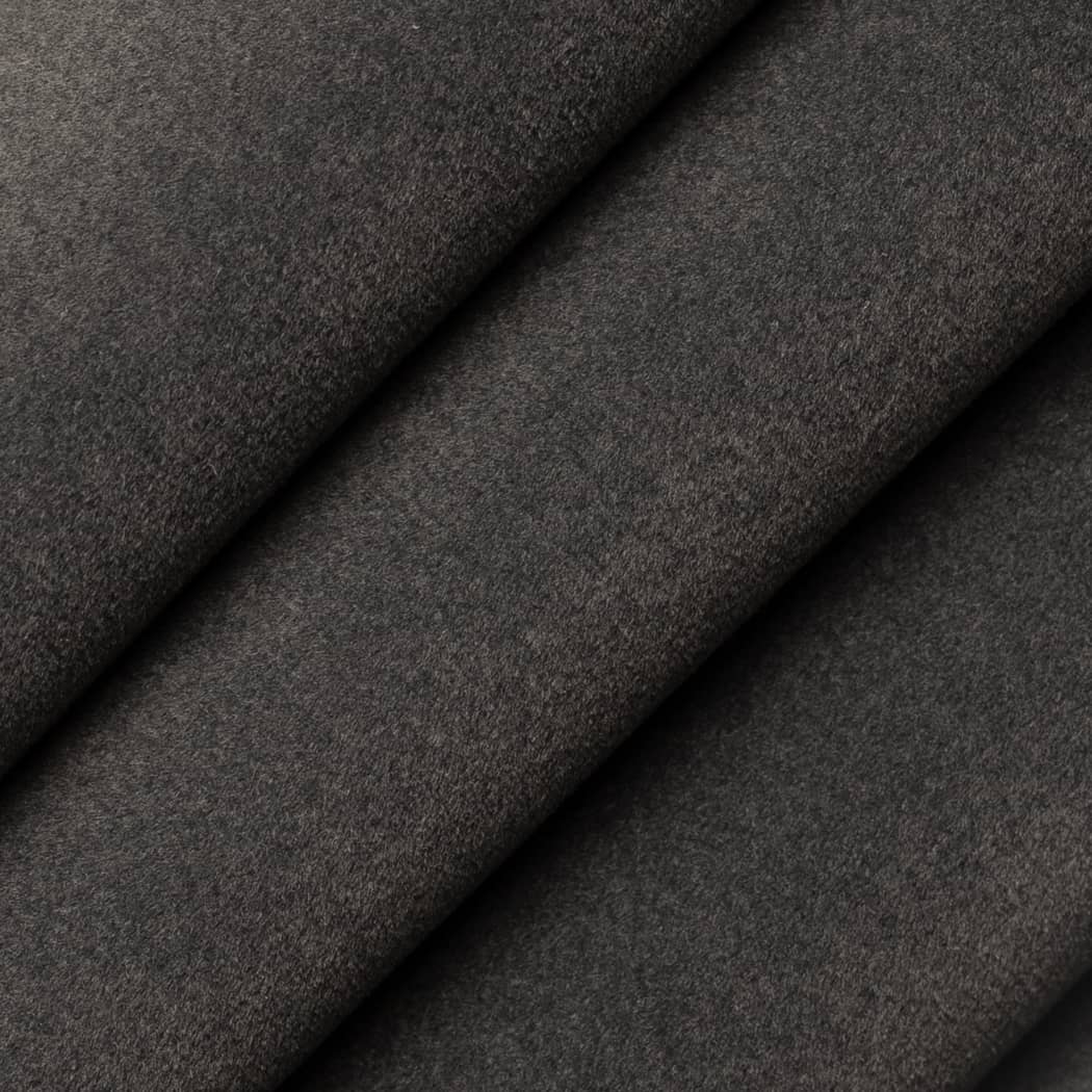 D4523 Plain & Solid Charcoal Grey & Silver Charlotte Fabrics