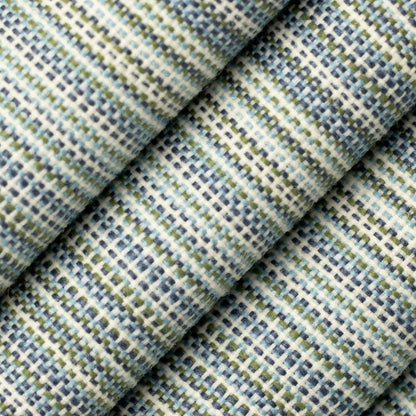 D4534 Stripe Canopy Pool Aqua & Teal Charlotte Fabrics