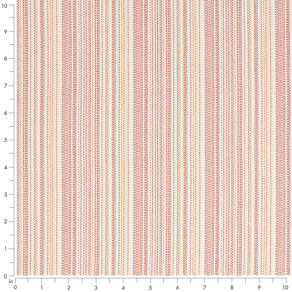 D4535 Stripe Canopy Poppy Red & Burgundy Charlotte Fabrics