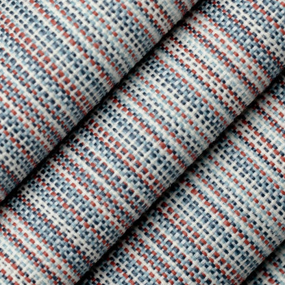 D4536 Stripe Canopy Marine Blue Charlotte Fabrics