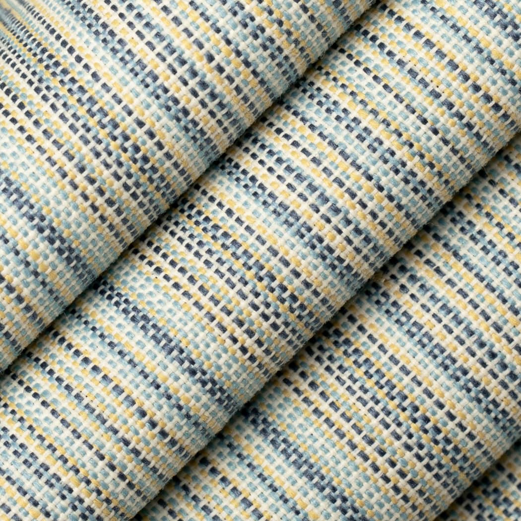 D4537 Stripe Canopy Sun Blue Charlotte Fabrics