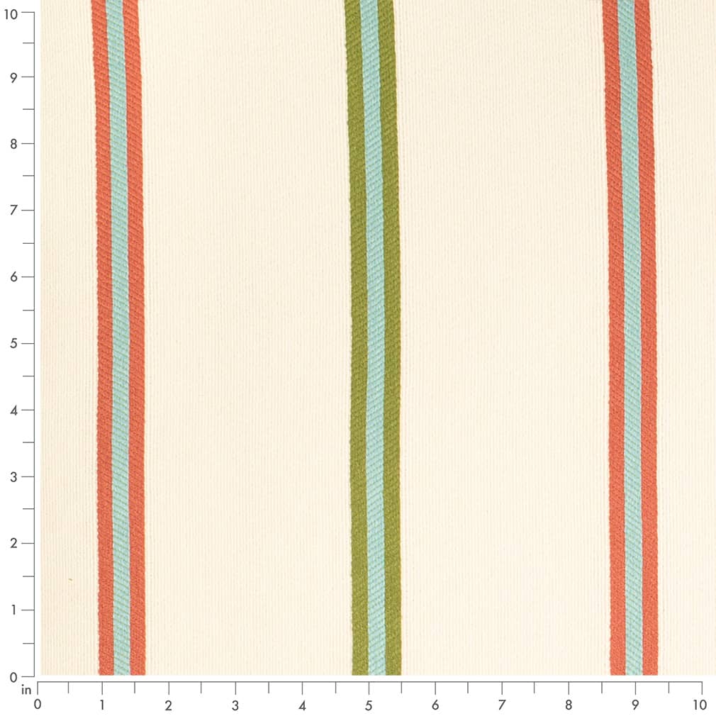 D4538 Stripe Awning Grass Green,Red & Burgundy Charlotte Fabrics