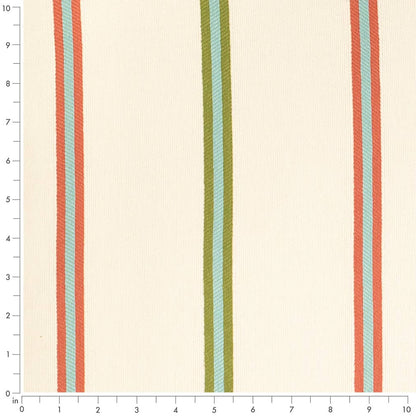 D4538 Stripe Awning Grass Green,Red & Burgundy Charlotte Fabrics