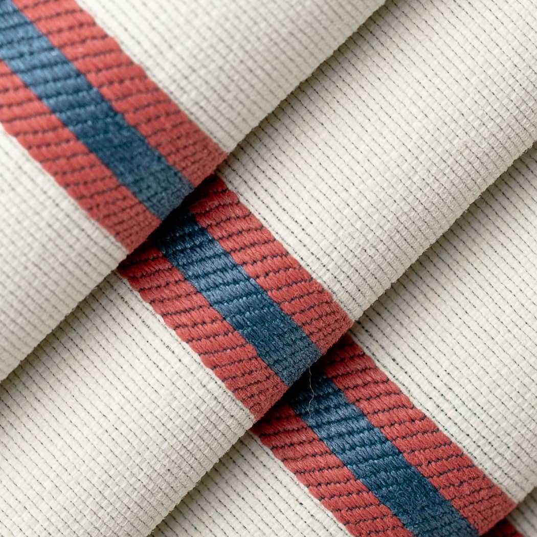 D4541 Stripe Awning Marine Blue Charlotte Fabrics