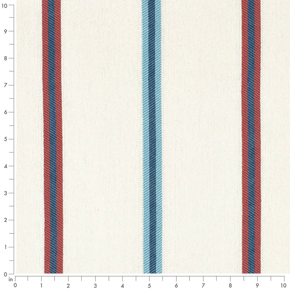 D4541 Stripe Awning Marine Blue Charlotte Fabrics