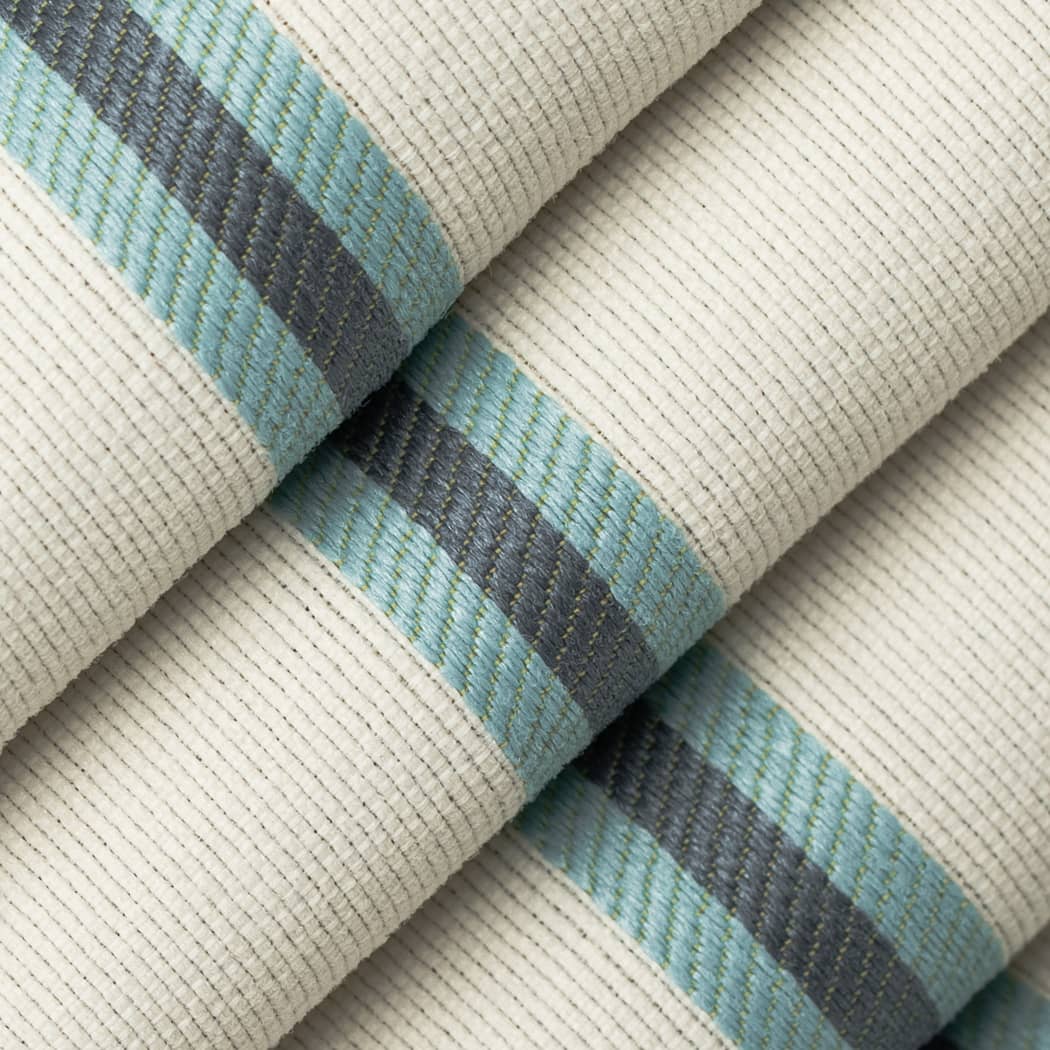 D4542 Stripe Awning Sun Blue,Gold & Yellow Charlotte Fabrics