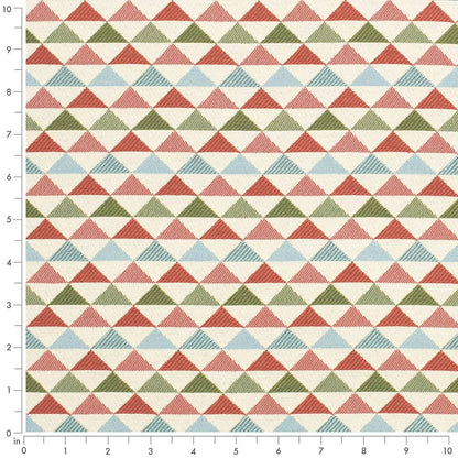 D4543 Abstract & Geometric,Diamonds,Small Scale Oasis Grass Green,Red & Burgundy Charlotte Fabrics